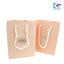 manufacturer customized logo printed packing paper bags for shopping with twisted handles